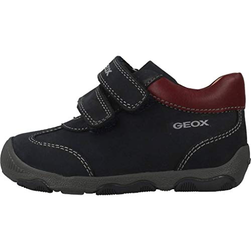 Geox B New Balu' Boy A, Zapatillas para Bebés, (Navy/Bordeaux C4335), 22 EU