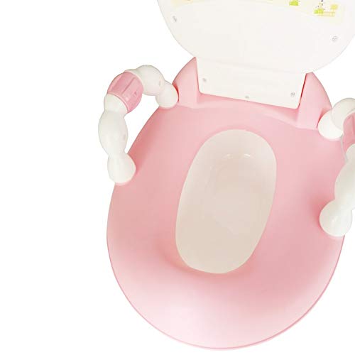 Glenmore Orinal Bebe Orinal para Infantil Niño WC con Tapa Rosado