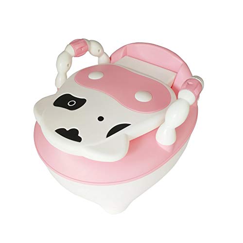 Glenmore Orinal Bebe Orinal para Infantil Niño WC con Tapa Rosado