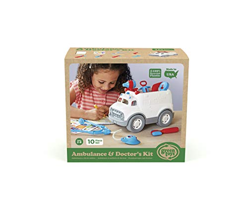 Green Toys- Ambulancia Y Kit Medico, Multicolor (AMDK-1313)