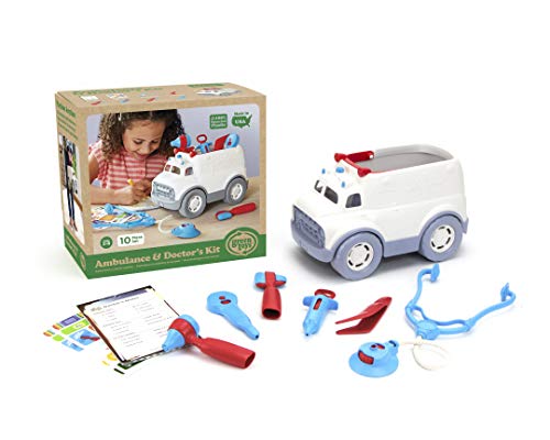 Green Toys- Ambulancia Y Kit Medico, Multicolor (AMDK-1313)