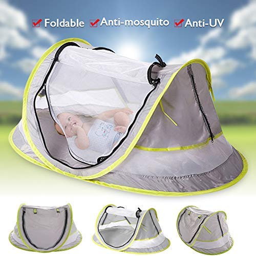 Guajave Bebé Playa Tienda de Viaje Bebé Cama Portátil UV Protector Tienda para Infantil Ligero Mosquitera