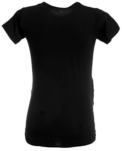 Happy Mama para Mujer Camiseta premamá con Estampado de Esqueleto. 085p (Negro, EU 44/46, 3XL)