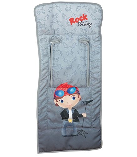 Happyway - Colchoneta De Silla Ligera Happy Way Rock Baby Gris