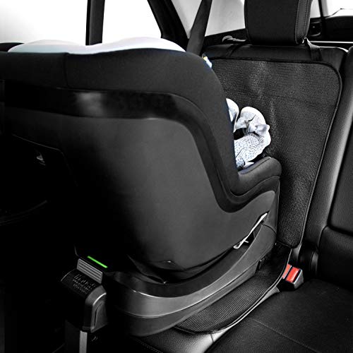 Hauck Sit On Me - Protector de asiento de coche, compatible con Isofix, reboarder y sillas de auto infantil, 47 x 97 cm, gris