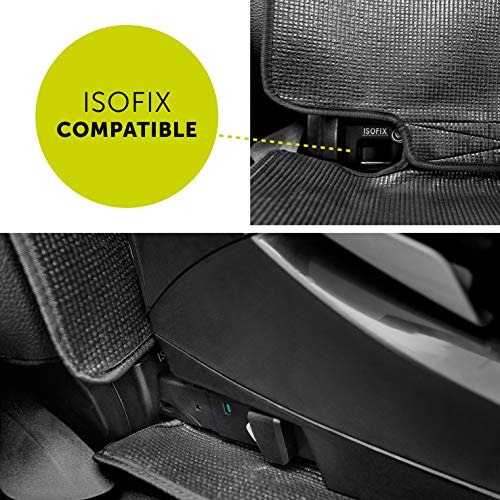 Hauck Sit On Me - Protector de asiento de coche, compatible con Isofix, reboarder y sillas de auto infantil, 47 x 97 cm, gris