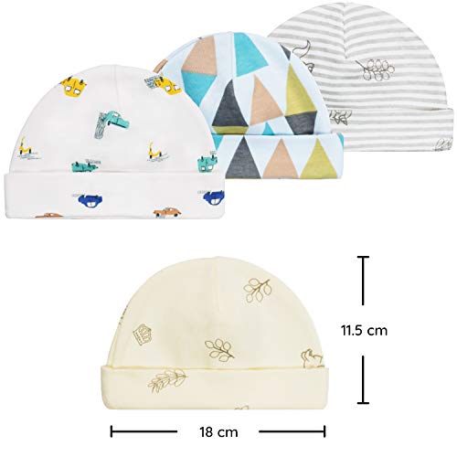 HBselect Gorritos y Manoplas Algodon Bebe Recien Nacido Sombrero y Guantes para Bebe Niñas