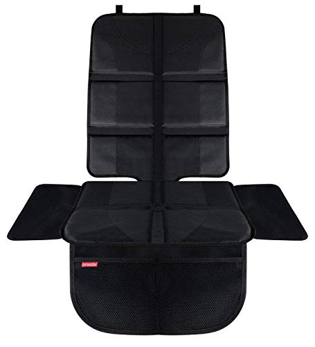 HerzensKind Protector Asiento Coche Premium, Protección Perfecta Para Asientos De Automóvil, Fundas Para Asientos De Coche Fabricadas En Tela Y Cuero, Compatible Con ISOfix