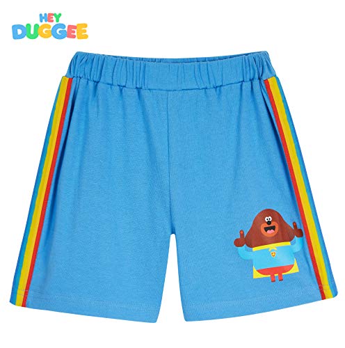 Hey Duggee Juego de camiseta y pantalones cortos, ropa de bebé, lindo traje de niño, juegos de ropa para niños de 12 meses a 5 años, trajes de verano de algodón, idea de regalo para niños