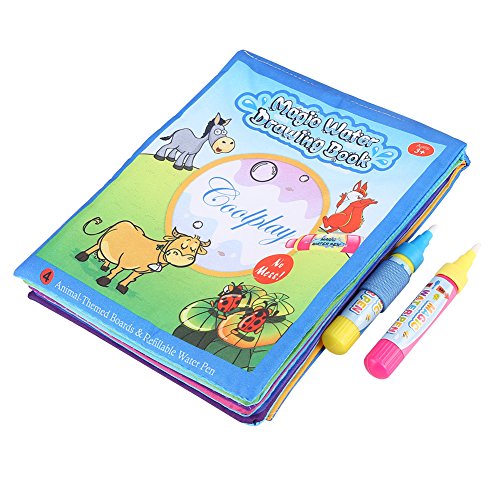 Hztyyier Libro magico Agua con Manual de Dibujo y Pluma de Color mágico a Base de Agua para niños Early Learn Pintura Toy