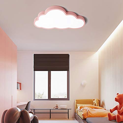 Iluminación infantil de techo Plafones,Lámpara De Techo 36W LED Ultrafino 5cm Nubes Creativas Luz De Techo Lámpara De Niños Niños Y Niñas Lámpara De Dormitorio Lámpara Romántica De Techo De Animados