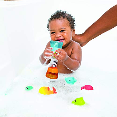 Infantino- Splish & Splash Bath Set jugete de Bano, Multicolor (305076)