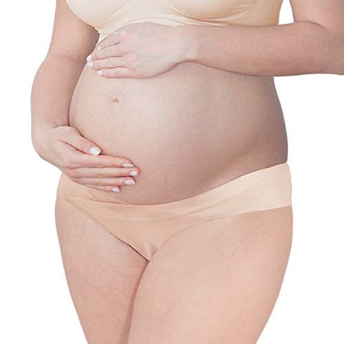 Intimate Portal Mujer Algodón Bajo el Vientre de Braguitas de Bikini Premamá Negro Beige Gris Blanco Rayas Lunares (PK de 6) 2XL