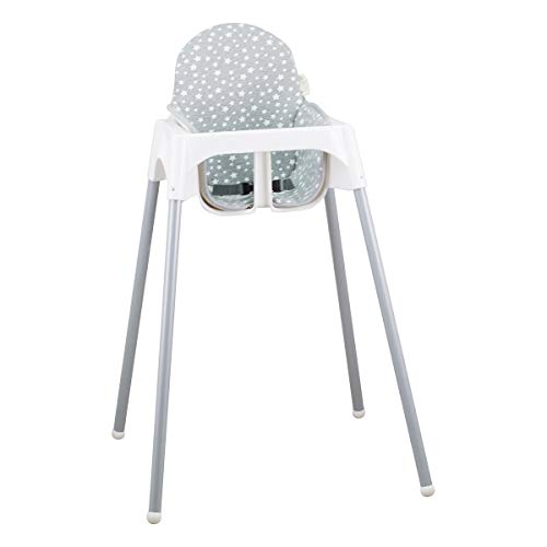 JANABEBE Colchoneta para trona antilop Ikea (White Star)