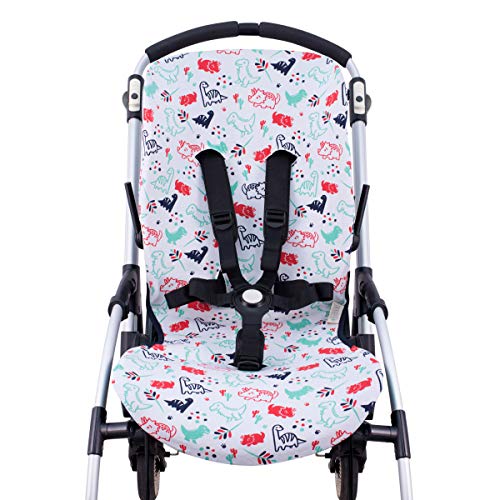 JANABEBE Funda para Bugaboo Bee 3, Bee plus, Bee 5 (Dino Party)