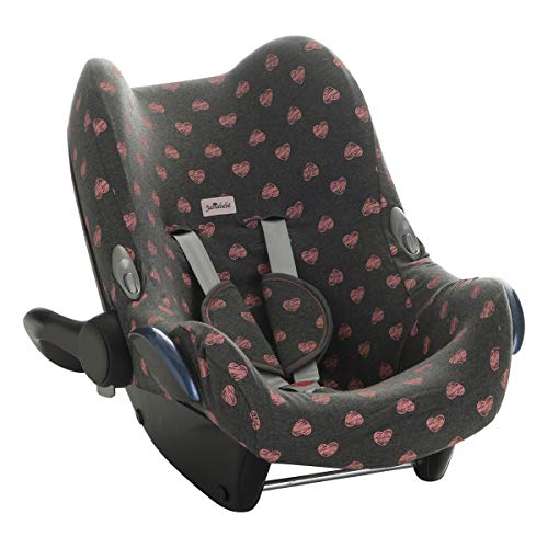 JANABEBE Funda para Maxi Cosi Cabriofix, silla de coche gr 0 (Flúor heart)