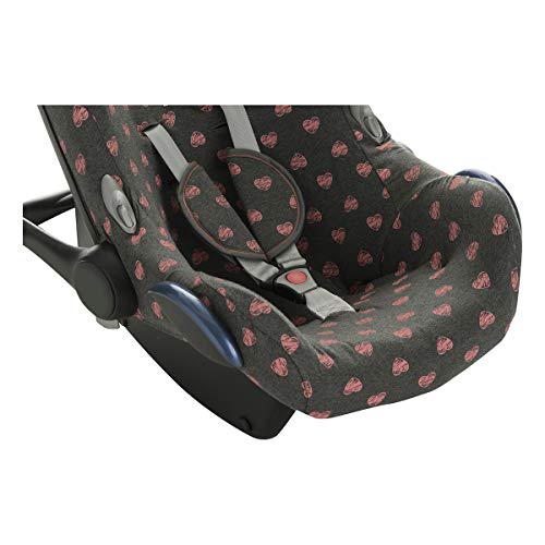 JANABEBE Funda para Maxi Cosi Cabriofix, silla de coche gr 0 (Flúor heart)