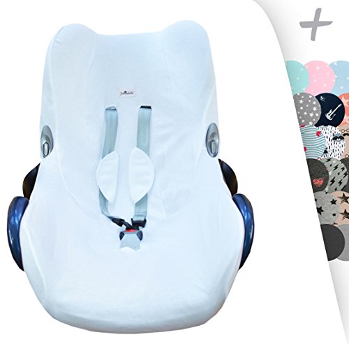 JANABEBE Funda para Maxi Cosi Cabriofix, silla de coche gr 0 (White)