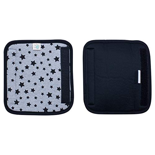 JANABEBE Protector Arnes para Silla de Paseo (Black Star, 17 x 18)