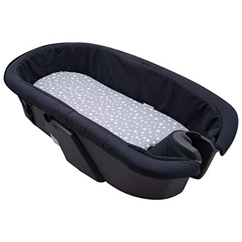 JANABEBE Sábana Bajera para capazo Stokke Xplori (WHITE STAR)