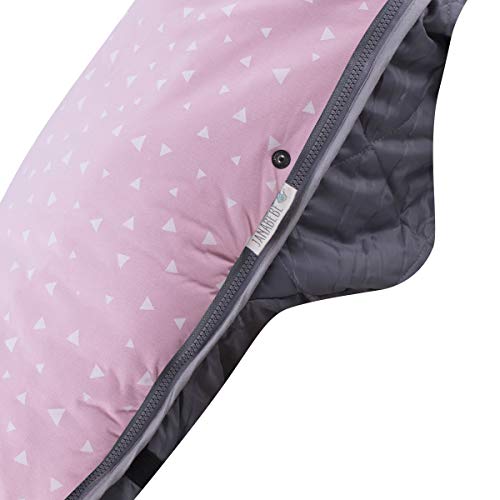 JANABEBE Saco Universal para Cochecito (Pink Sparkles, Polar)