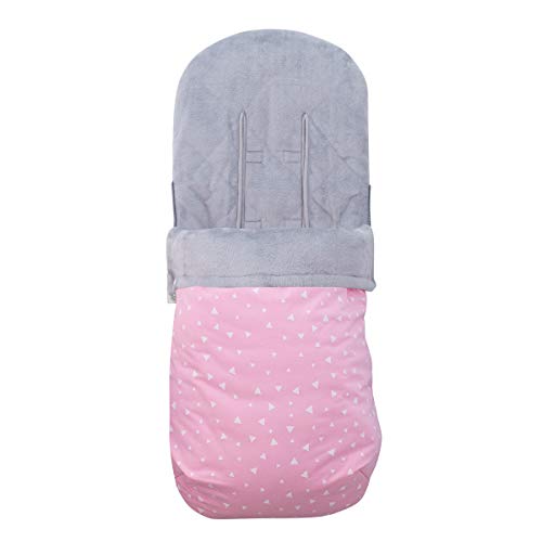 JANABEBE Saco Universal para Cochecito (Pink Sparkles, Polar)