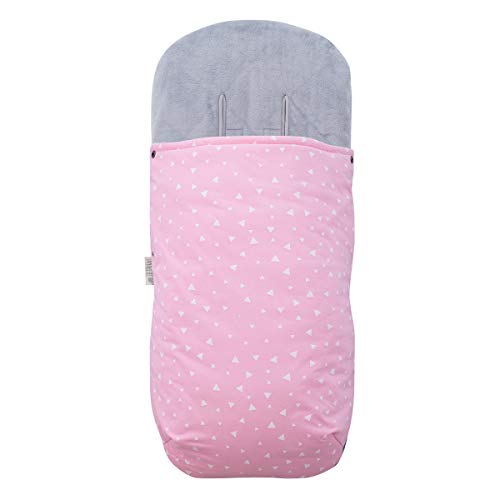 JANABEBE Saco Universal para Cochecito (Pink Sparkles, Polar)