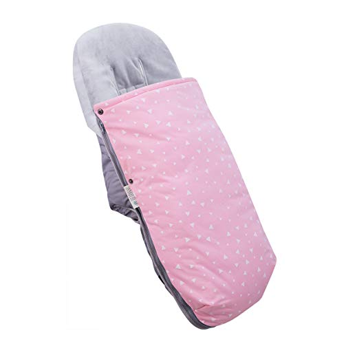 JANABEBE Saco Universal para Cochecito (Pink Sparkles, Polar)