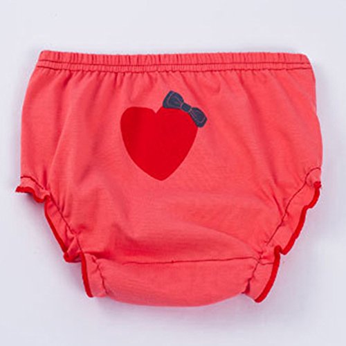 JEELINBORE Ropa Interior para Bebés Niña Braguitas Pantis Volantes Pantalones Bombachos, 3 Piezas | para 1-5 años (Estilo1 Mariposa(3PCS), 90)