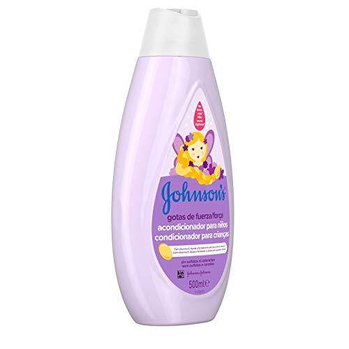 Johnson's Baby Gotas de Fuerza Acondicionador para Niños, Especialmente Diseñado para Ayudar a Fortalecer el Cabello - 500 ml