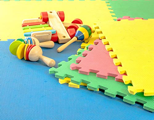 KandyToys 9 Piezas de alfombras de Juego Suave