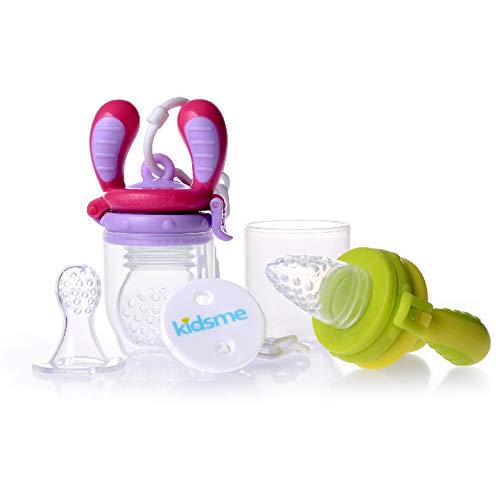 Kidsme Food Feeder Starter Pack (Lime and Lavender) by Kidsme