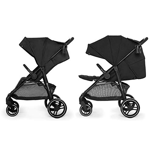 Kinderkraft Silla de Paseo GRANDE CITY, Ajustable, Accesorios, Hasta 15 kg, Negro