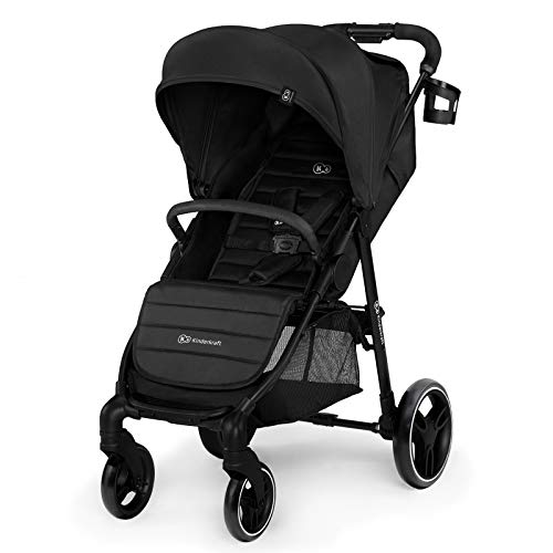 Kinderkraft Silla de Paseo GRANDE CITY, Ajustable, Accesorios, Hasta 15 kg, Negro