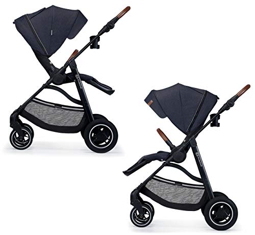 Kinderkraft Silla de Paseo Ultraligera ALLROAD, Suspensión, Protección UV 50+, Azul