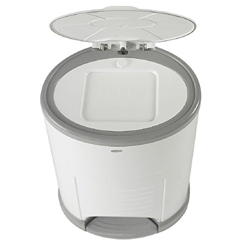 Korbell - STANDAR - Cubo de pañales - 16 L - Blanco - Económico - Ecológico - Pedal - Capacidad de 45 capas