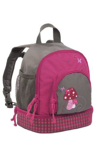 LÄSSIG Mochila Infantil para niños pequeño/Mini Backpack, Mushroom Magenta