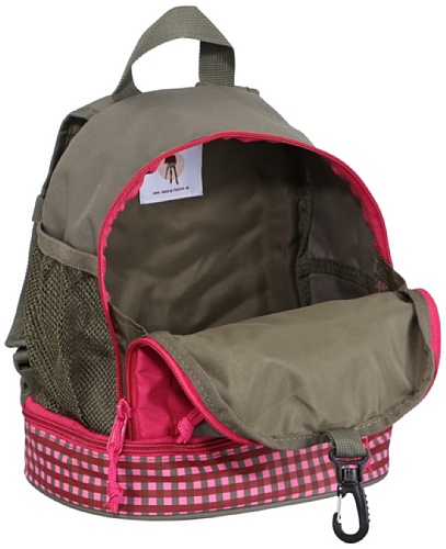 LÄSSIG Mochila Infantil para niños pequeño/Mini Backpack, Mushroom Magenta