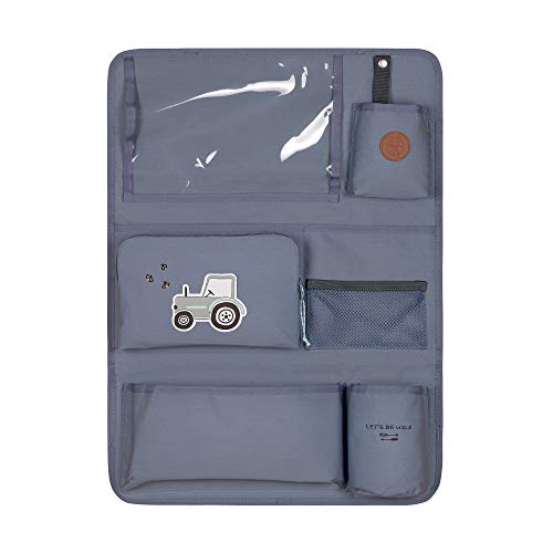 LÄSSIG Organizador de Coche Organizador de Asiento Trasero Bolsa de Asiento Trasero para el Coche o la habitación del niño Plegable para Colgar 55 cm/Car-Wrap-to-Go Adventure Tractor