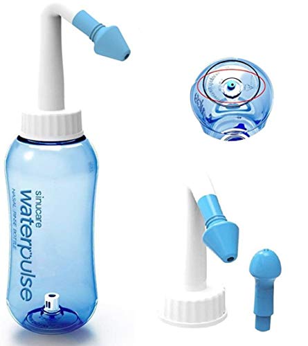 Lavado Nasal,Worsendy Limpiador Nasal,Botella de lavado nasal Yoga Nasal 300ml,Irrigación Nasal alérgica Tratamiento Para Adultos & Niños- Botella para limpieza de nariz