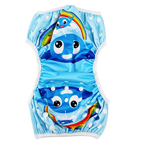 LEADSTAR Pañales de Natación Reutilizables, Bebes Bañador Nappy Pañales de Baño Bañador Reutilizable de Nadar de Bebé Pañal Lavable para Bebé niños niñas 0-3 Años, 2 Paquete