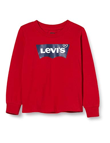 Levi's Kids Lvb L/S Batwing Tee Camiseta de manga larga Bebé-Niños Levis Red 12 meses