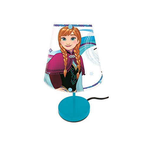 LEXIBOOK Disney Frozen-La lámparita de Noche del Reino de Hielo, luz Decorativa Especialmente diseñada para Las admiradoras de Elsa y Ana LT010FZ, Color