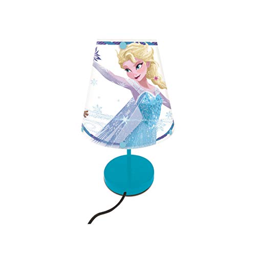 LEXIBOOK Disney Frozen-La lámparita de Noche del Reino de Hielo, luz Decorativa Especialmente diseñada para Las admiradoras de Elsa y Ana LT010FZ, Color