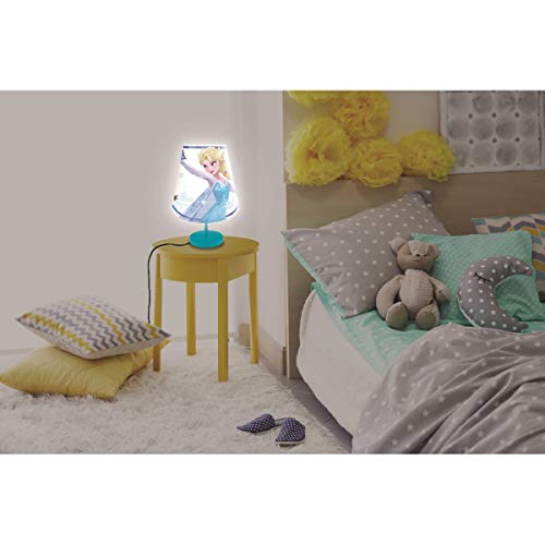 LEXIBOOK Disney Frozen-La lámparita de Noche del Reino de Hielo, luz Decorativa Especialmente diseñada para Las admiradoras de Elsa y Ana LT010FZ, Color