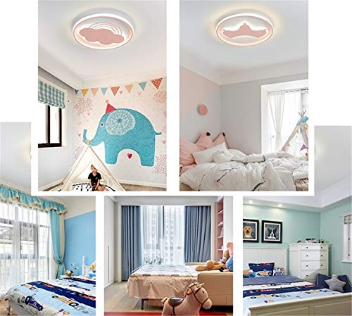 LHY LOFT Aviones LED Infantil Plafón,Infantil Lámpara De Techo,Infantil Habitación Plafón,El Modelado Lateral Glow Diseño Lámparas Decorativas,Azul