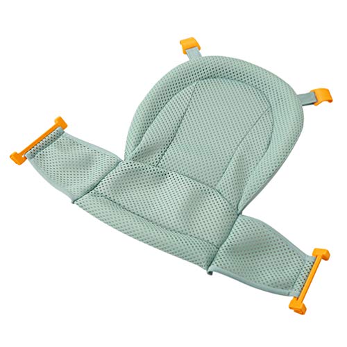 LINNUO Asiento Baño del Bebé Accesorios de Baño Recién Nacido Hamaca de Baño Red de Soporte para Bañera Baño de Seguridad Bebé (Verde)