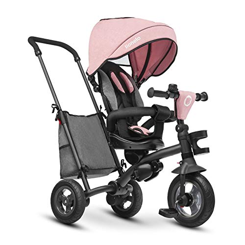 Lionelo LO-TRIS CANDY ROSE/GREY Tris - Triciclo para niños a partir de 1 año (11 kg), color rosa