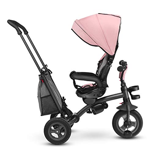 Lionelo LO-TRIS CANDY ROSE/GREY Tris - Triciclo para niños a partir de 1 año (11 kg), color rosa