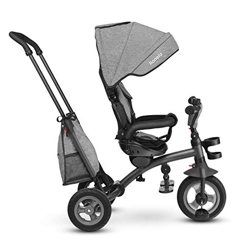 Lionelo LO-TRIS STONE GREY Tris - Triciclo para niños a partir de 1 año (11 kg), color gris